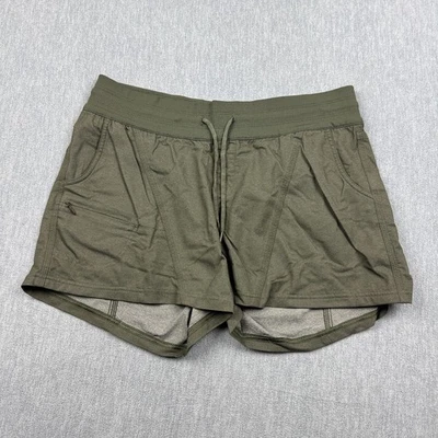 The North Face Shorts Womens Large Olive Green Aphrodite Hiking Camping Athletic - Image 1 of 4