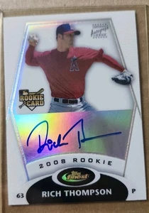 2008 Topps Finest Refractors #152 Rich Thompson Rookie Autogramm RC Auto 498/499 - Bild 1 von 2