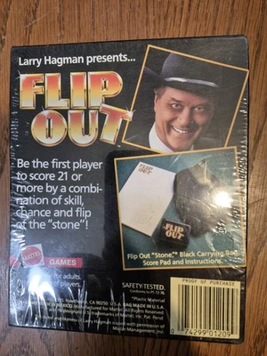 Flip Out,  Larry Hagman Presents Flip Out Game 1985 Mattel - Image 1 of 2