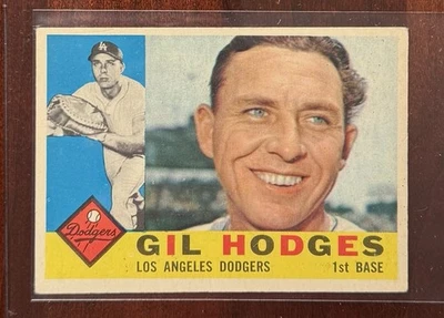 Gil Hodges ~ 1960 Topps #295🔥HOF🔥Dodgers Foto 1 de 2