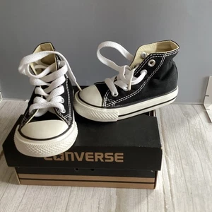 Converse All Star Chuck Taylor Talla 5 Hightops Niño Niño Niño Negro - Imagen 1 de 19