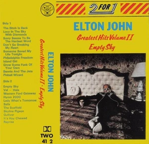 Elton John - Greatest Hits Volume Il / Empty Sky - Used Cassette - K7294z - Picture 1 of 1