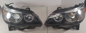 2004 2005 2006 2007 BMW 525i 528i 545i 550i HID Xenon Headlight Pair w/AFS - Foto 1 di 10