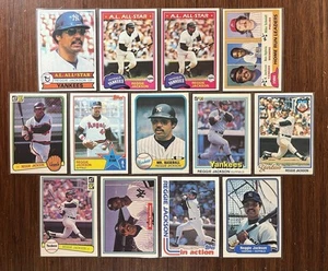 Reggie Jackson Topps Vintage Athletics Yankees Angels HOF - 13 Card Lot - Picture 1 of 1