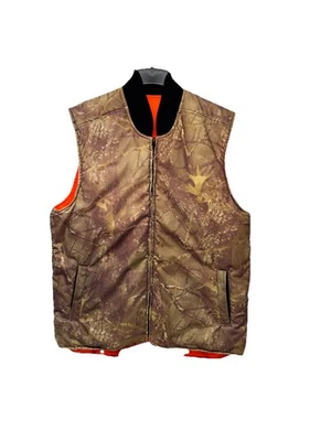 WFS Element Gear Vest Men's 3XL Camo Hunting Orange Reversible Hunting Vest Zip - Image 1 of 4