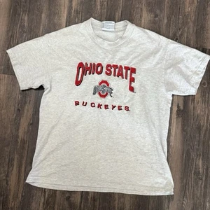 Camisa De Colección Ohio State Buckeyes Para Hombre M Gris Manga Corta Lee Sport University - Imagen 1 de 7