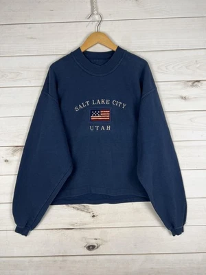 Sudadera Helly Hansen Mujer XL Salt Lake City Utah Bandera EE. UU. Cuello Redondo Hecha en EE. UU. Foto 1 de 4