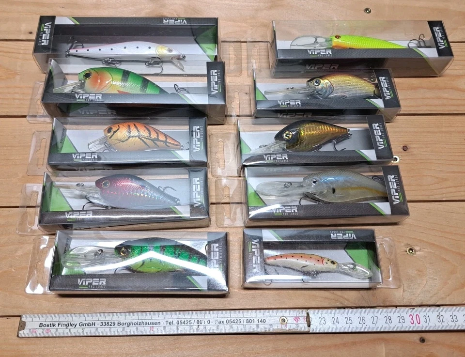 10 × VIPER Wobbler Jerkbait Crankbait Köderset NEU Raubfisch Hecht Zander Angeln - Bild 1 von 4