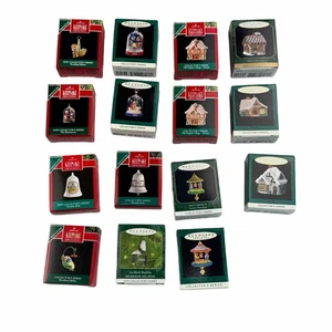 15 Vintage Punzen Andenken Miniatur Weihnachtsschmuck Konvolut - Bild 1 von 16