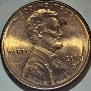 2018-D Lincoln Shield Cent Double Die Obverse Error Coin. - Picture 1 of 4