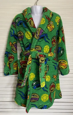 Boy's Nickelodeon Ninja Turtles Soft Fleece Bath Robe, Size: 6, Green - Image 1 of 3