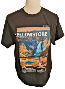 Camiseta negra Yellowstone National Park Bisonte DOM Establecida 72 talla M - Imagen 1 de 7