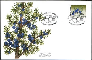 Finland FDC 2002 Juniper Tree Mint - Picture 1 of 1