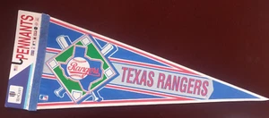 Banderín de fieltro de béisbol MLB TEXAS RANGERS tamaño completo 30" x 12" - Imagen 1 de 4