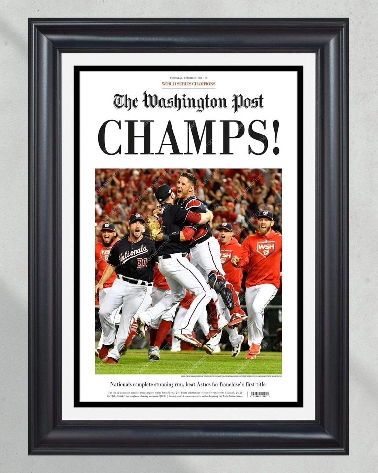 2019 Washington Nationals "Champs" World Series Baseball Champions The Washingto - Image 1 of 4