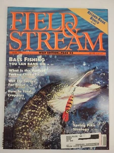 Field & Stream Magazine May 1991 Bass Fishing Record Book Bunco Turkey Choke - Imagen 1 de 9