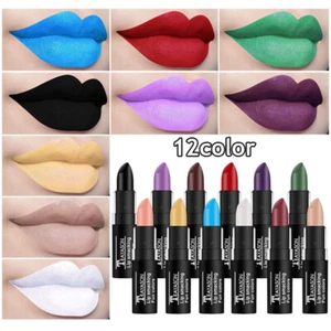 Makeup Matte Lipstick Waterproof Long Lasting Lip Stick Sexy Red Pink⊿ - Bild 1 von 25