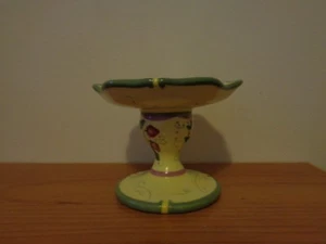 PARTYLITE Garden Lights -Yellow Green Fruit Spring Ceramic Candle Holder P8094 - Picture 1 of 6