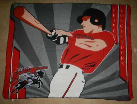 Frisco RoughRiders Minor League Baseball Polyester Fleece Throw Blanket Cover