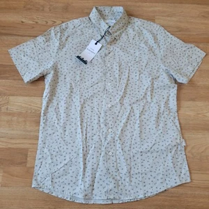 NEW London Peter Werth Spender SS Short Sleeve Button Up Shirt Size Men's Small - Picture 1 of 9