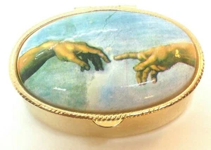 Michelangelo's Creation Pill Box - Decorative Box, Made in Italy - Picture 1 of 2