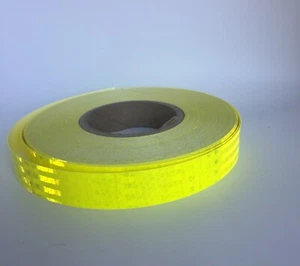 Microprismatic Reflective Safety Tape - Fluorescent Yellow - Picture 1 of 3