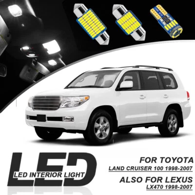 17x Luz LED Interior para LEXUS-LX470 Toyota Land Cruiser LC100 J10 1998-2007 Foto 1 de 4