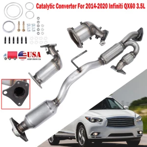 All 3PCS Catalytic Converter Set For Infiniti QX60 3.5L 2014 TO 2020 with Y Pipe - Picture 1 of 13