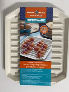 Nordic Ware Microwave Compact Bacon Rack Brand New - Picture 1 of 2