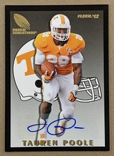 2012 Fleer Retro Rookie Sensations Autographs #RS-88 Tauren Poole RC AUTO