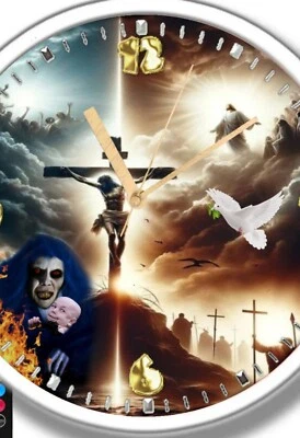 Jesus Christ Clock With Led Lights - Image 1 of 4