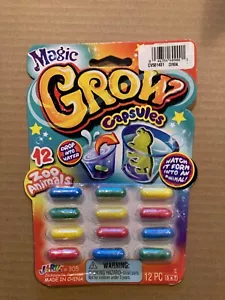 Ja-Ru Magic Grow Kapseln 12 Zootiere weicher expandierender Schaum versiegelt Neu in Verpackung - Bild 1 von 1