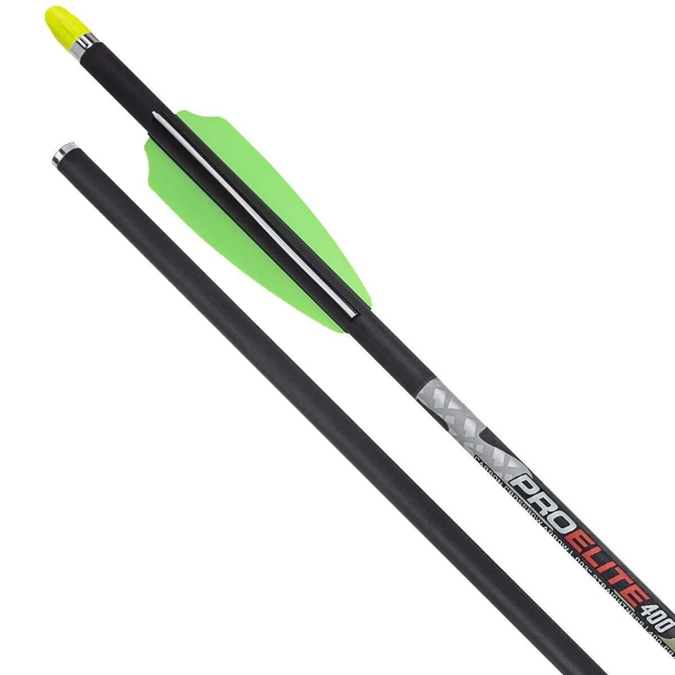 TenPoint Pro Elite 400 20" Non-Lighted Carbon Crossbow Arrows - Pack of 6