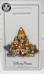 NEW ON CARD Disney Parks Halloween Candy Corn Castle Pin - Picture 1 of 5