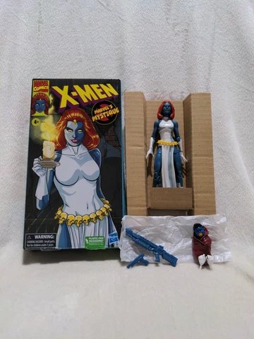 NEW Marvel Legends Mystique action figure (X-Men, Animated, VHS) Box Edge Damage Cover
