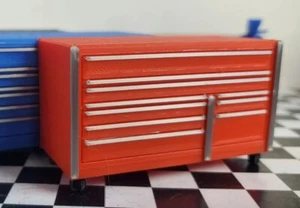 Caja de herramientas banco de trabajo compresor de aire rampas soldadoras diésel escala 1/24 1/25 tienda de garaje - Imagen 1 de 40