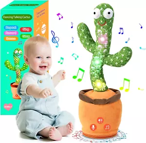 Dancing Talking Cactus Toy for Baby Toddler, Boys Girls Gifts Singing Mimicking - Picture 1 of 12