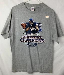 Chicago Bears T Shirt Brian Urlacher NFL NFC Champs Football Team Logo Large - Picture 1 of 7