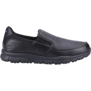 Mens Skechers Work Shoes Relaxed Fit Nampa Groton Occupational Slip On Trainers - Picture 1 of 4