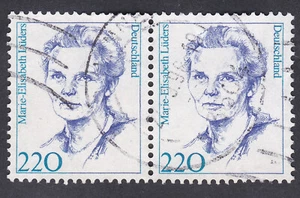 GERMANY 1997 Horizontal Pair Mi 1940 German Woman: Marie-Elisabeth Lüders (1878- - Picture 1 of 1