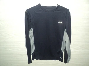 Champion C9 Duo Dry Long Sleeved Tee Boys S (Runs Larger) Navy & Gray Colorblock - Picture 1 of 3