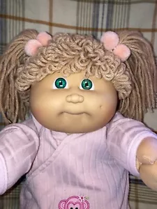 Vintage Cabbage Patch Kids Double Poodle Pony, Green Eyes, HM 3, OK - Picture 1 of 6