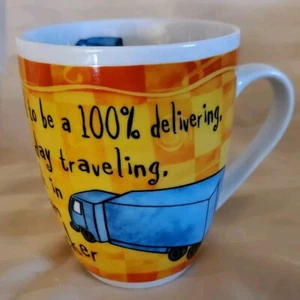 World's Greatest Trucker Kaffeebecher Geschichte & Heraldik Porzellan - Bild 1 von 11