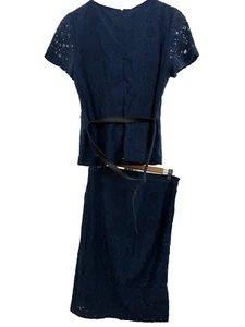 Darling London Spitzentop & Rock Set UK12 dunkelblau 2-teilig Co-ord Outfit - Bild 1 von 19