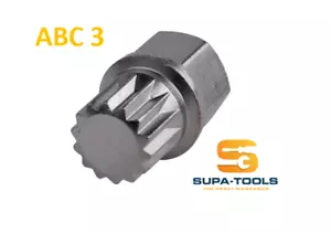 Felgenschloss T40004 ABC3 VW, 14 Kant 14 Zahn Steck Nuss SUPA-Tools - Picture 1 of 4