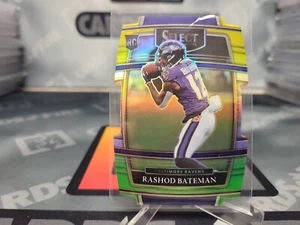 2021 Select Rashod Bateman Concourse Green Yellow Prizm Die-Cut Rookie RC #55 - Picture 1 of 2