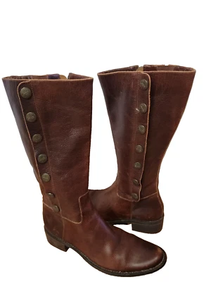 Nicole Women's Boots Genuine Leather Distressed Brown Size 8 M - Image 1 of 4