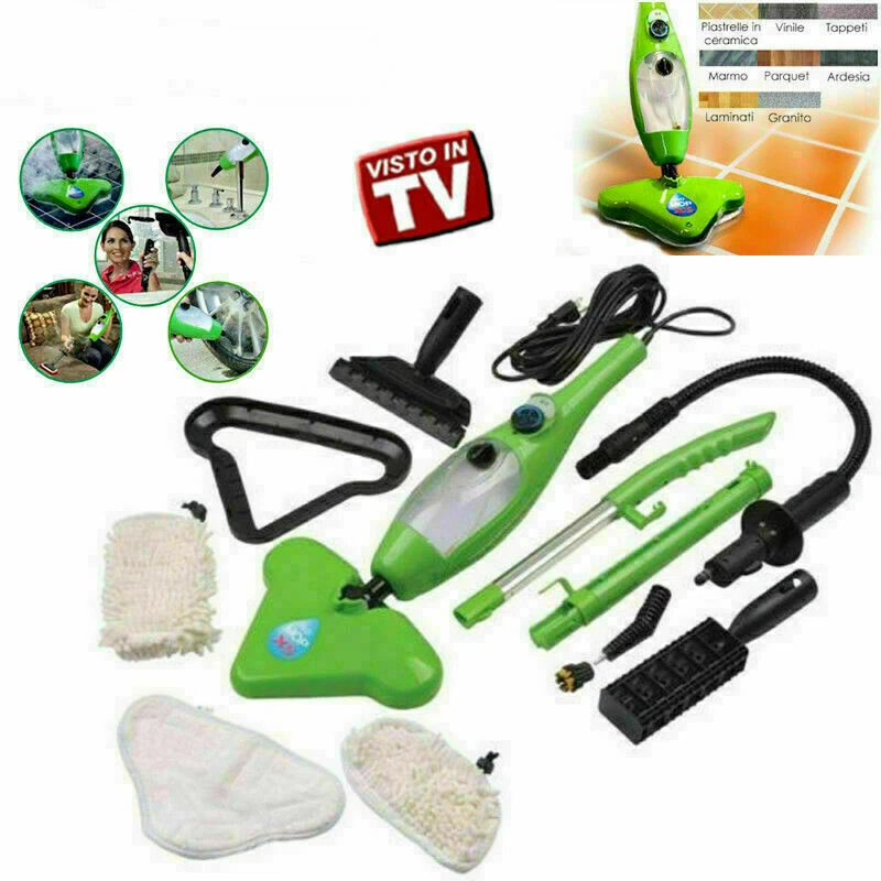 H2O MOP X5 SCOPA A VAPORE VAPORETTO IGIENIZZANTE STERILIZZATORE LAVAPAVIMENTI