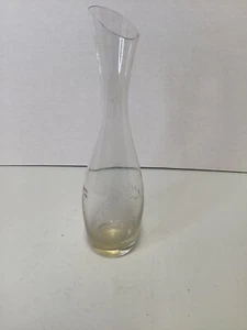 Think Etched Glass Vase 10” Tall - Picture 1 of 1