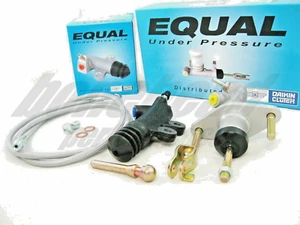 Exedy Slave, Master Cylinder & Stainless Clutch Line Kit 1992-2000 Honda Civic - Picture 1 of 10